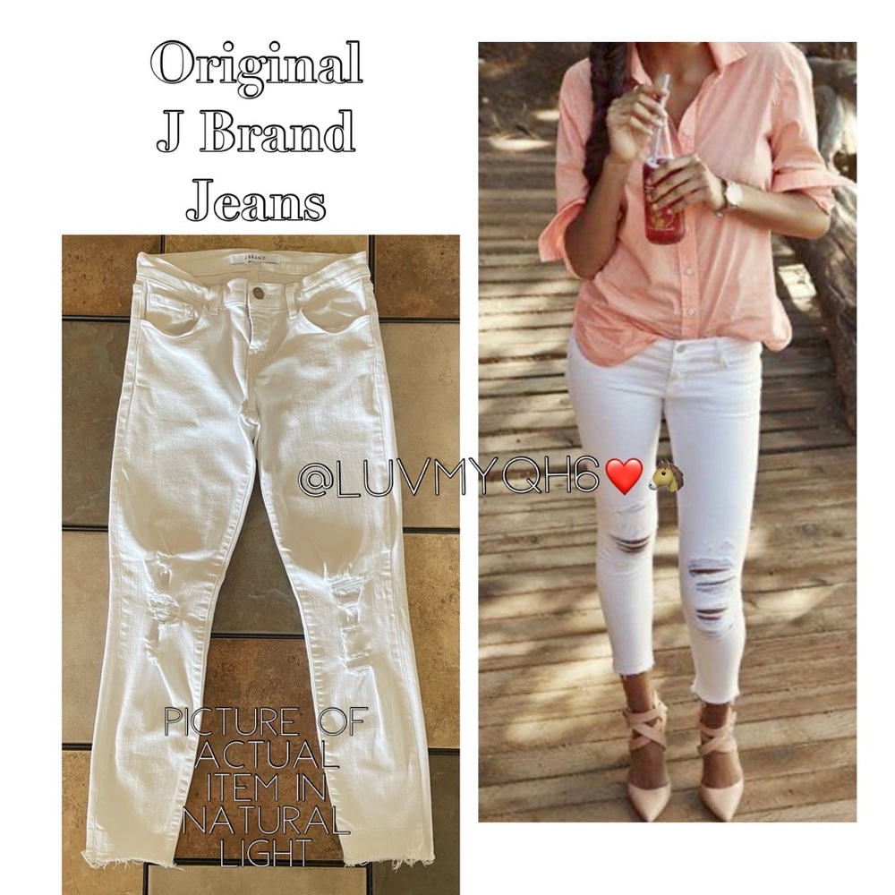 J Brand Low Rise Cropped Jeans